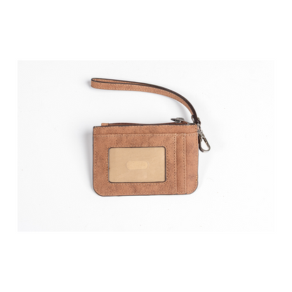 Justin Women's Mini Card Wallet Canvas With Horse Head