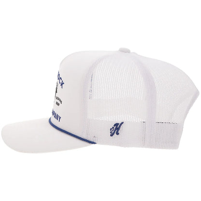 Hooey "Rank Stock" Hat White/Blue