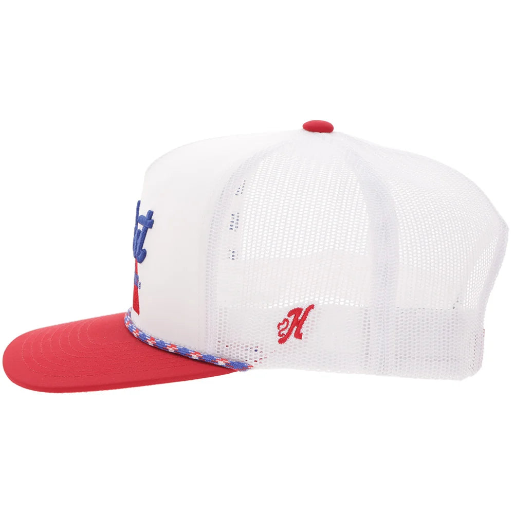 Hooey "Pabst Blue Ribbon" Hat White/Red