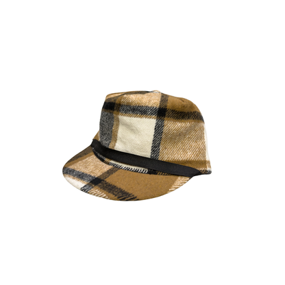 Crown Cap Unisex Wool-blend Coffee Stockman Cap