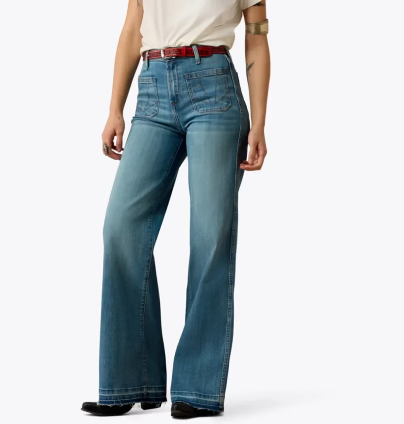 Ariat Women's Ultra High Rise Mavis Wide Leg Jeans