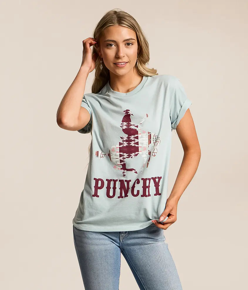 Hooey Ladies Bronc Cloud Blue T- Shirt weis-western-wear