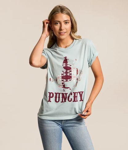 Hooey Ladies Bronc Cloud Blue T- Shirt weis-western-wear