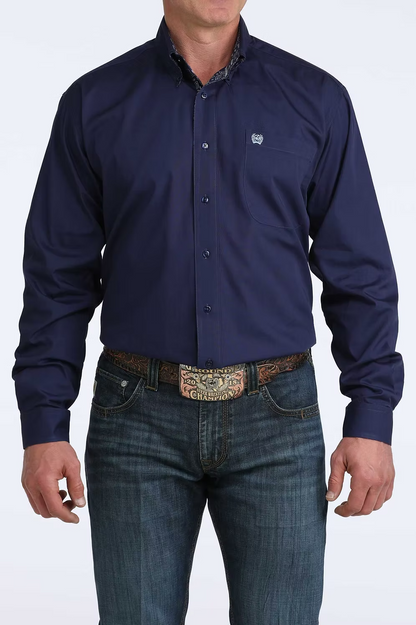 Cinch Men's Royal Blue Long Sleeve Shirt weis-western-wear