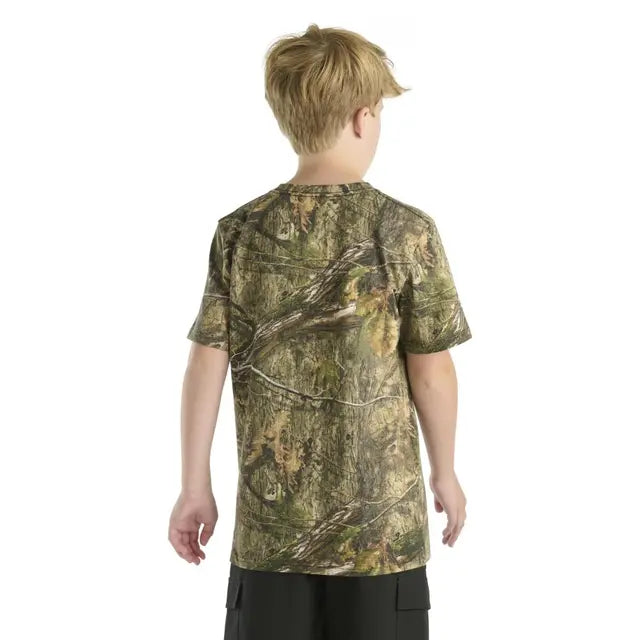 Carhartt Boy's Camo Logo Short Sleeve Shirt-CLEARANCE