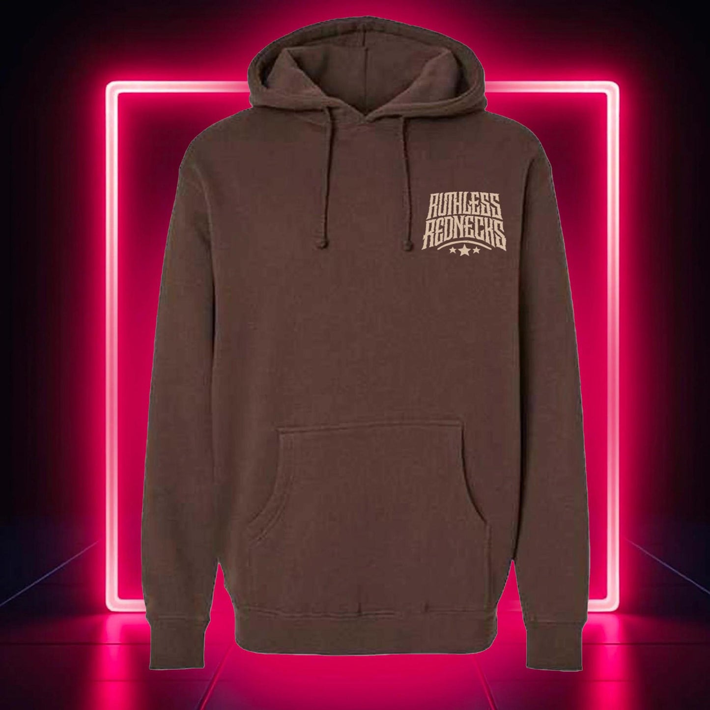 Ruthless Rednecks Roadkill - Supercharged 12oz Hoodie Brown weis-western-wear