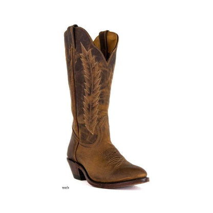 Boulet Women’s Cowgirl Boots 12" Oiled Cowhide Cowboy Riding Heel R Toe