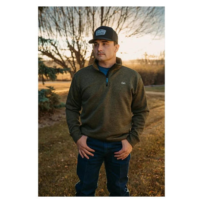 Baredown Brand Men's Pullover  Small Logo 1/4 Zip