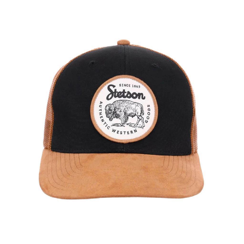 Stetson Men's Authentic Western Goods Patch Trucker Ballcap weis-western-wear