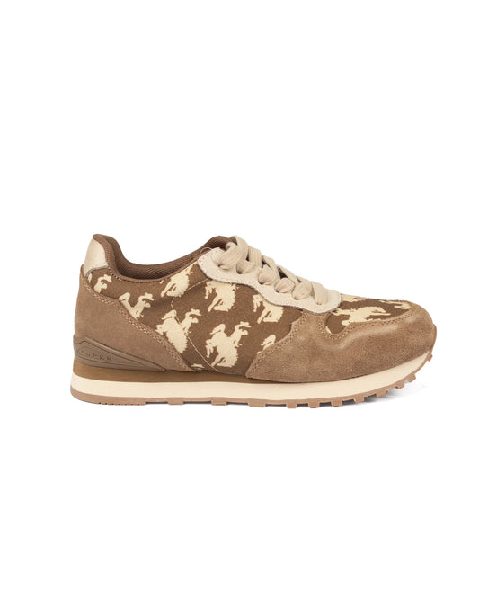 Roper Women's Brown Cow Suede Giddy up Casual Shoes