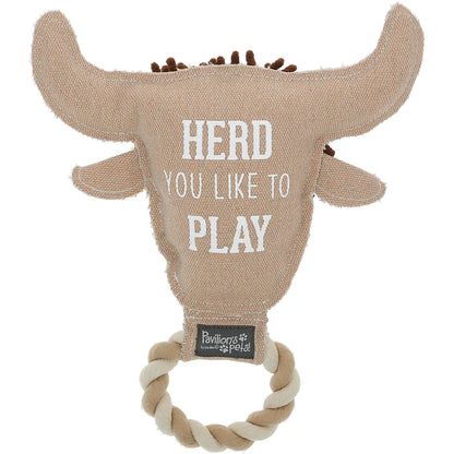 Pavilion Herd - 10.25" Canvas Dog Toy On Rope weis-western-wear