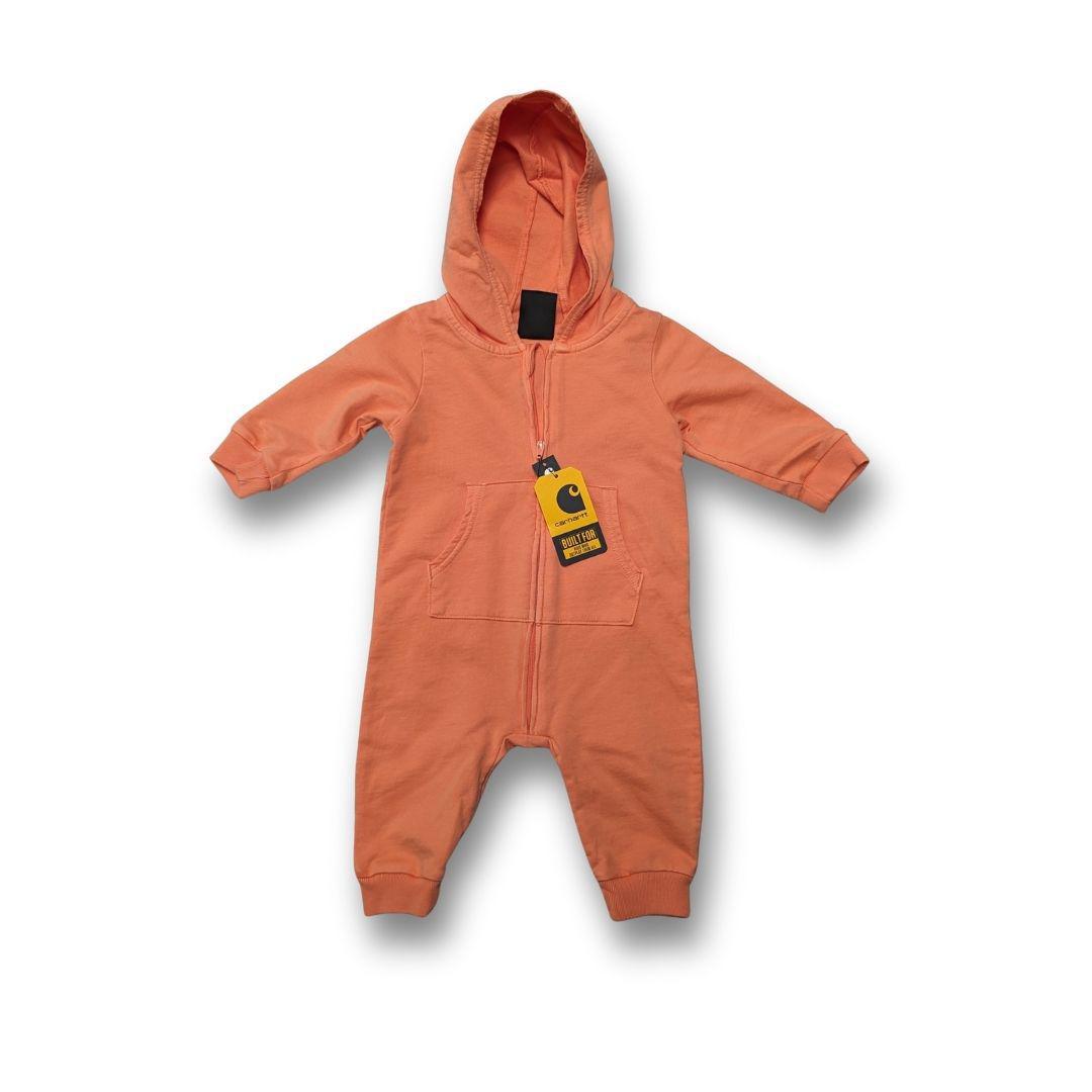 Carhartt Infant Boys' Zip Front Long Sleeve Onesie Med Blue weis-western-wear