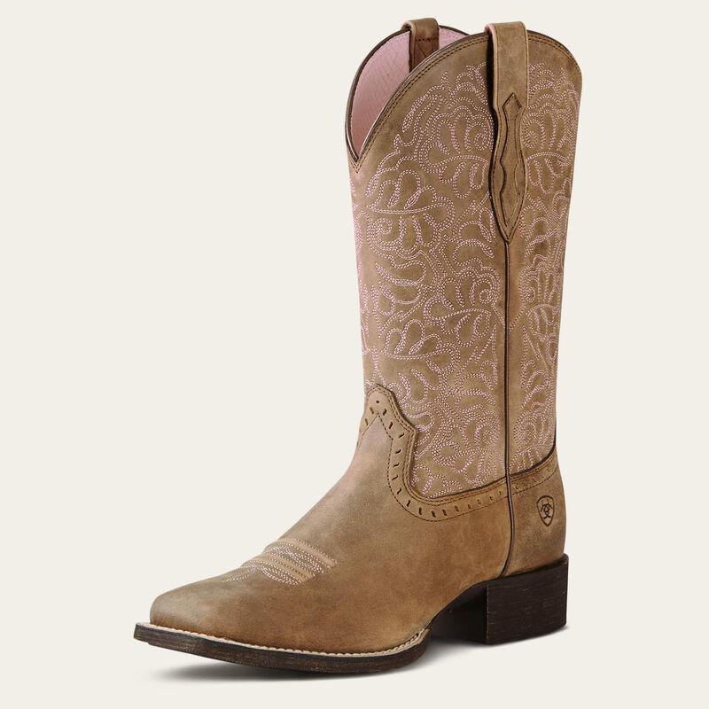 Ariat Women's Round Up Remuda Wide Square Toe Cowboy Boot weis-western-wear