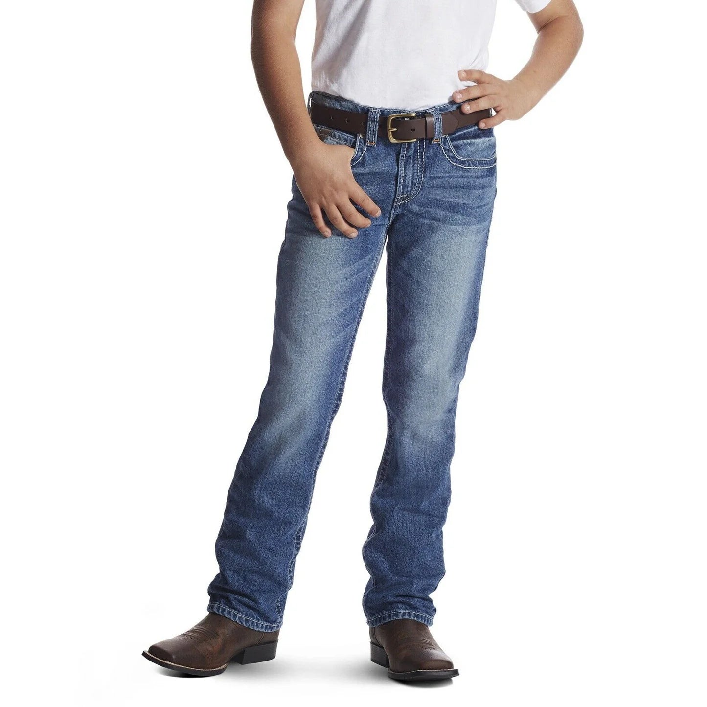 Ariat® Boy's B5 Slim Charger Stackable Straight Leg Jeans