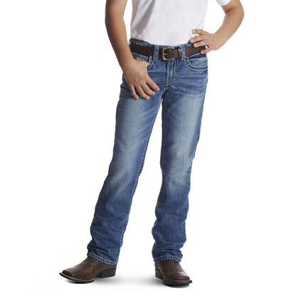Ariat® Boy's B5 Slim Charger Stackable Straight Leg Jeans