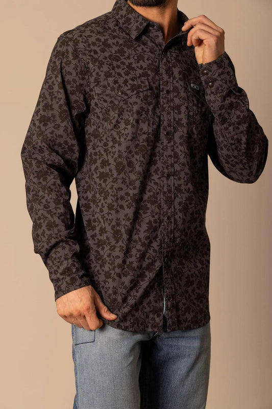 Kimes Ranch Men's Show Vines Long Sleeve Shirt With Snaps weis-western-wear