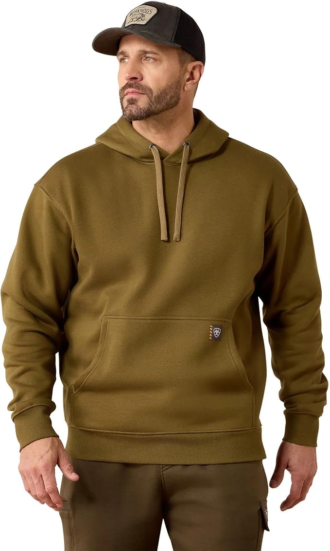 ARIAT Men's Rebar Workman Bearded Skull Hoodie