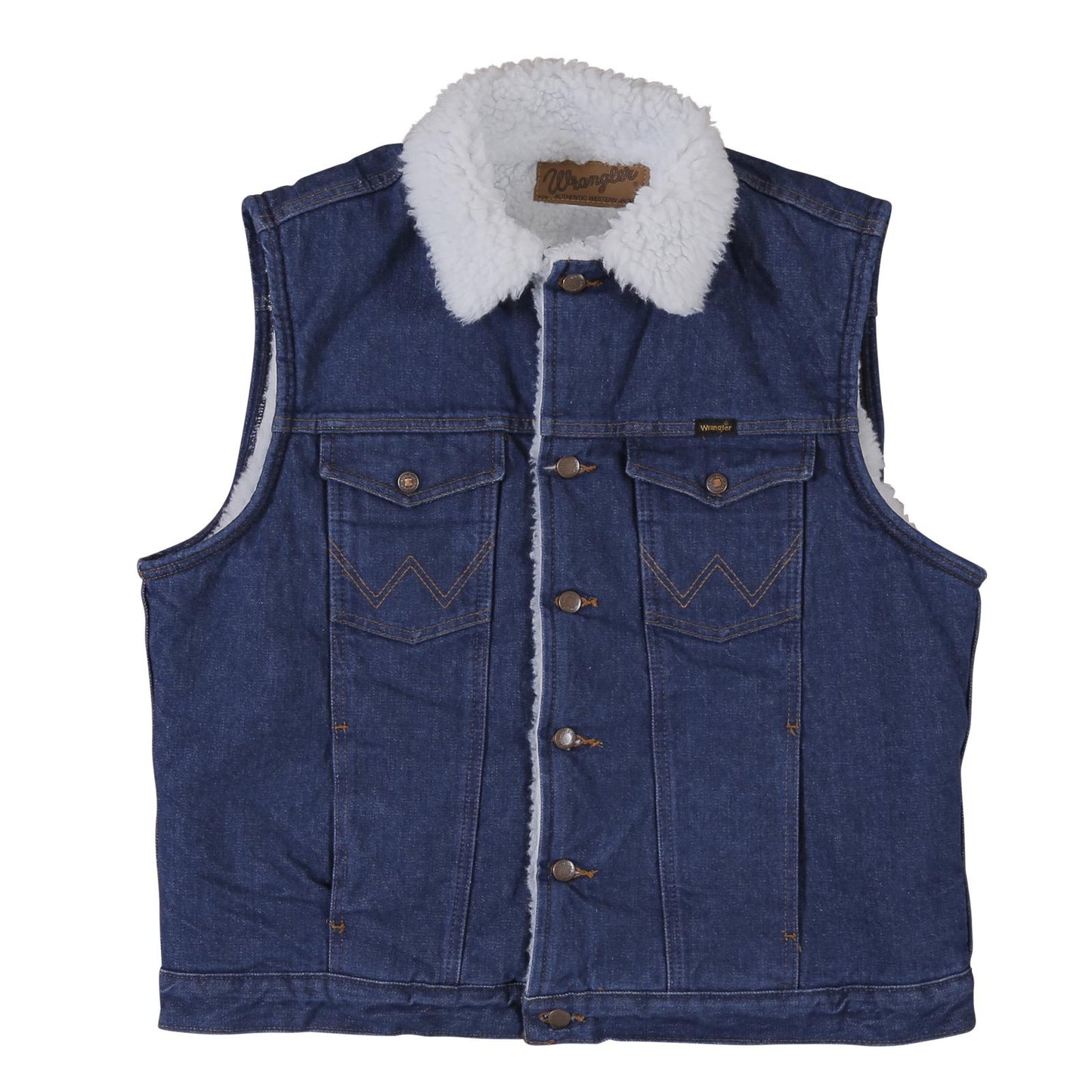 Men's Wrangler® Sherpa Lined Denim Vest - Prewashed