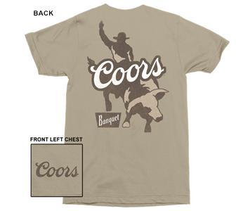 Coors Banquet Men's Sand Bucking Bull T-Shirt 47-331-125