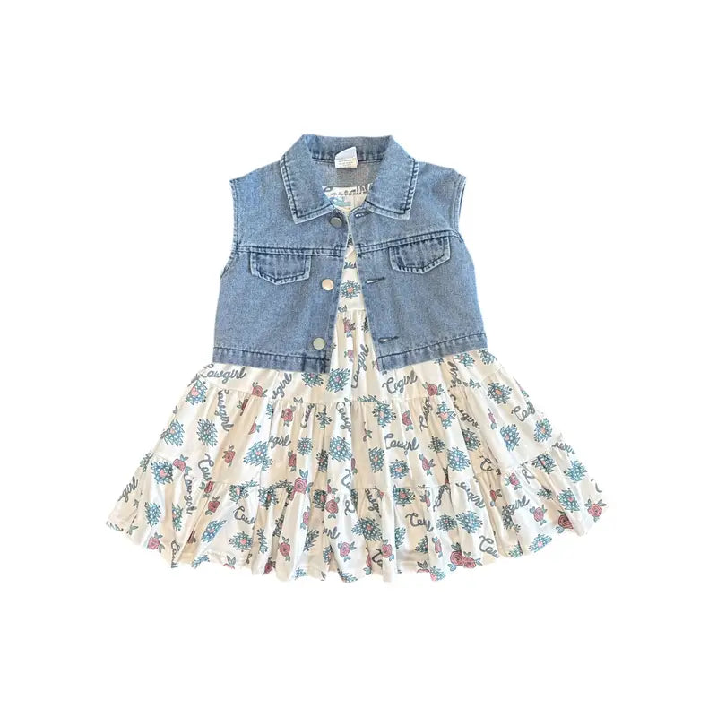 Shea Baby 2 pc Retro Cowgirl Vest & Dress Set weis-western-wear