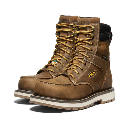 Men's CSA Cincinnati 8" Waterproof 90° Heel Boot Carbon Toe weis-western-wear
