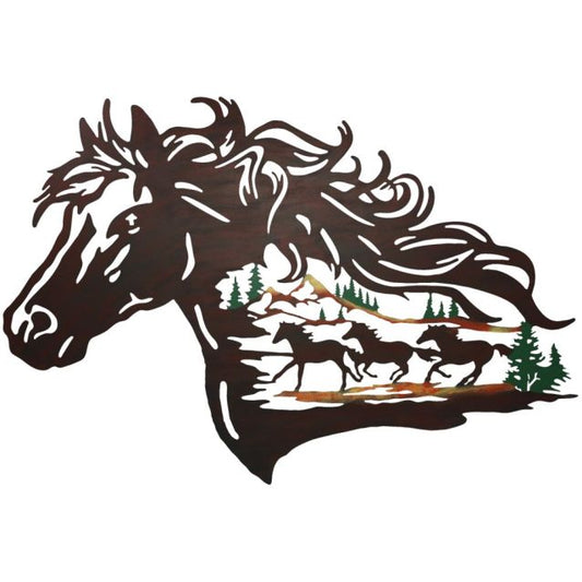Tough 1 Horse Sign With Colour Scene weis-western-wear