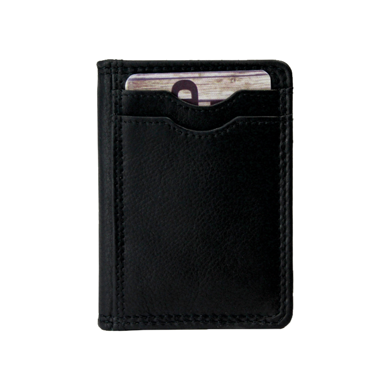 Rugged Earth Small Black Leather Credit Card Wallet weis-western-wear