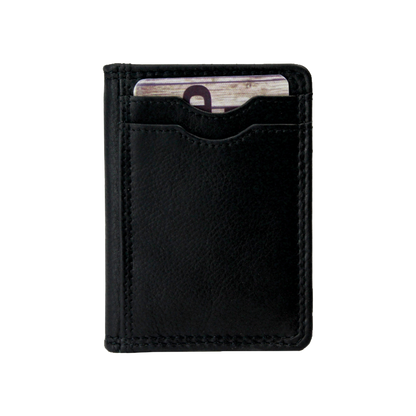 Rugged Earth Small Black Leather Credit Card Wallet weis-western-wear