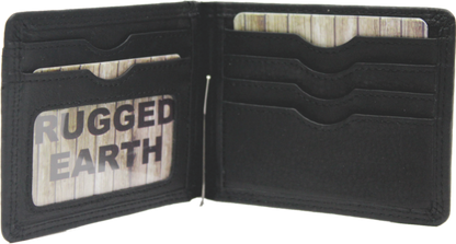 Rugged Earth Black Leather Money Clip Wallet weis-western-wear
