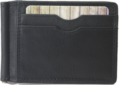 Rugged Earth Black Leather Money Clip Wallet weis-western-wear