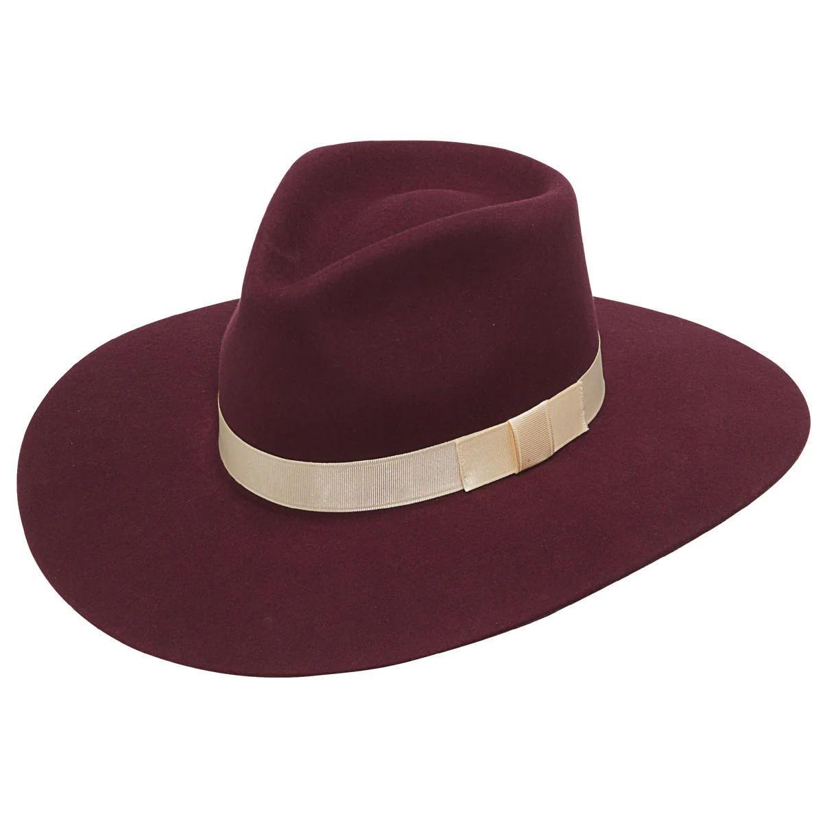 Twister Hat Women's Wool Fashion Hat Maroon T7810009