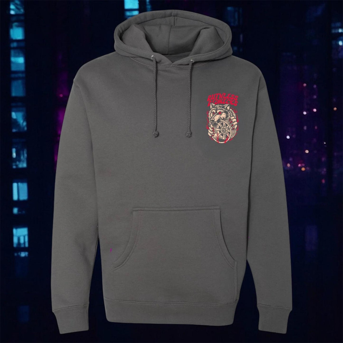 Ruthless Rednecks Alpha - Supercharged 12oz Hoodie Charcoal weis-western-wear