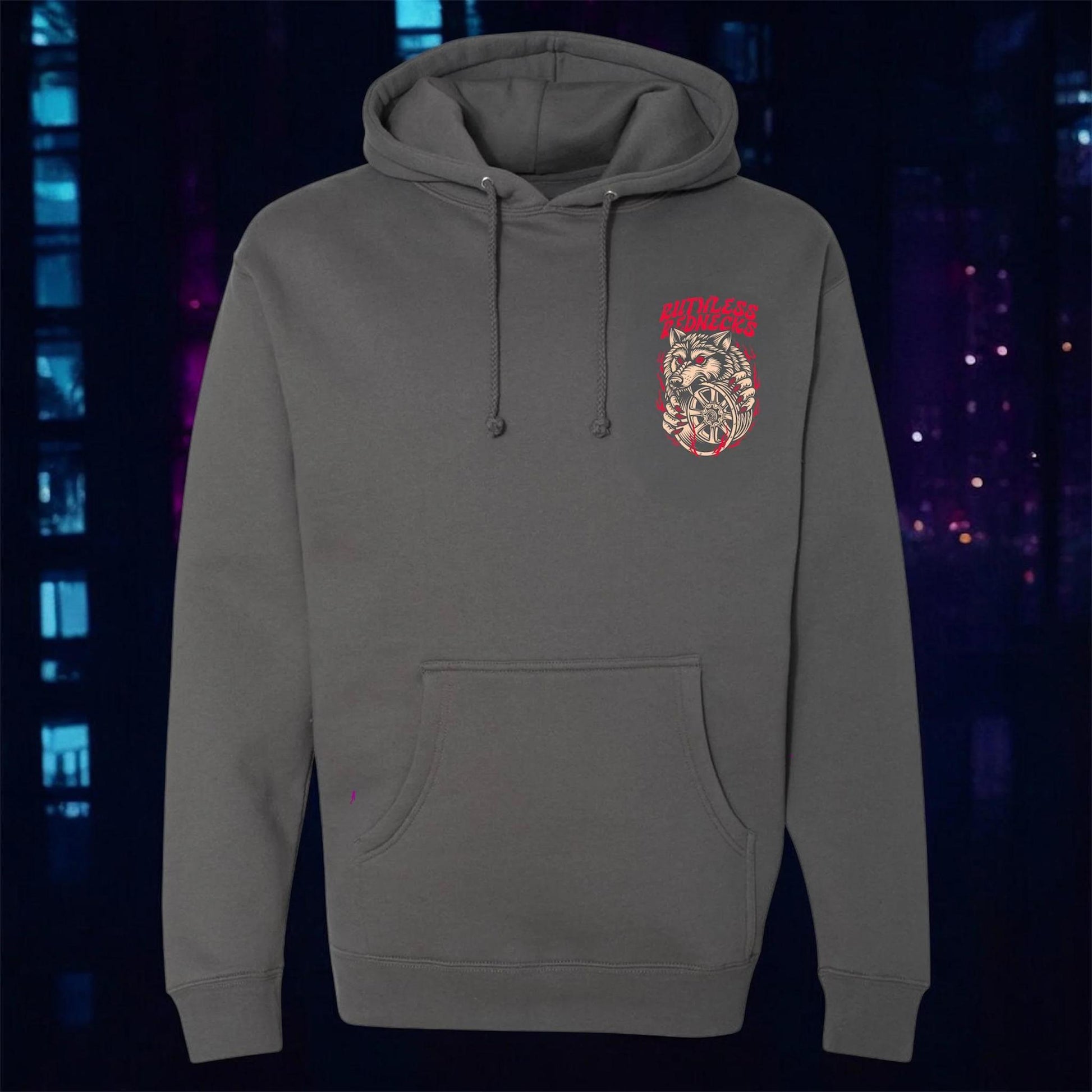 Ruthless Rednecks Alpha - Supercharged 12oz Hoodie Charcoal weis-western-wear