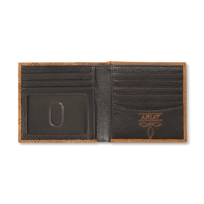 Ariat Large Bifold Cross Stitch Patch Medium Brown