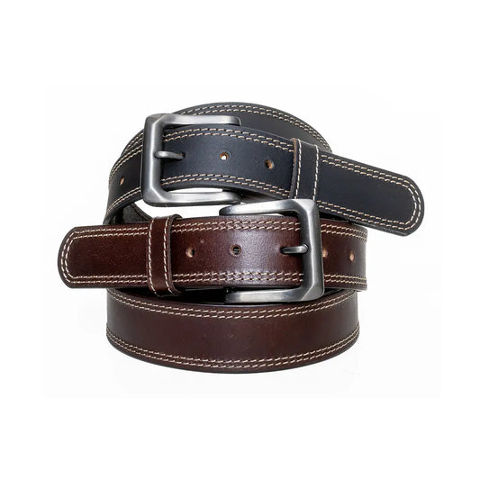 ASF Leathers Men's Full Grain Smooth Leather Belt