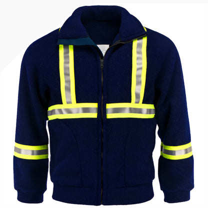 ActionWear Jacket Flame Resistant Hi Vis CAT 2 Unlined Fleece 7.5 oz Nomex® IIIA