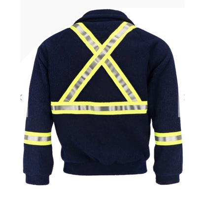ActionWear Jacket Flame Resistant Hi Vis CAT 2 Unlined Fleece 7.5 oz Nomex® IIIA