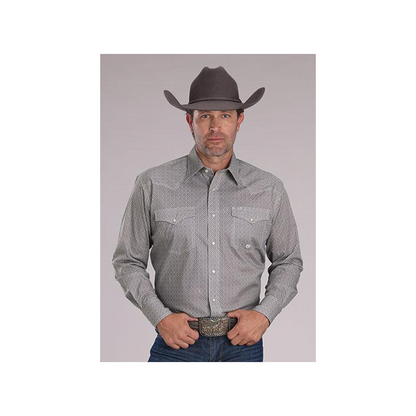 Amarillo Men's Long Sleeve Stretch Snap Shirt