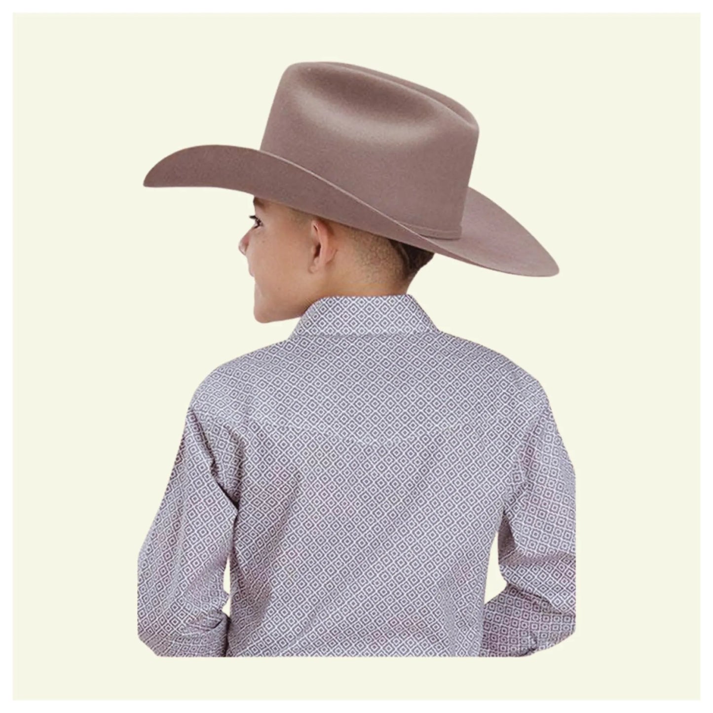 Amarillo Boy's Long Sleeve Stretch Poplin Western Snap Shirt