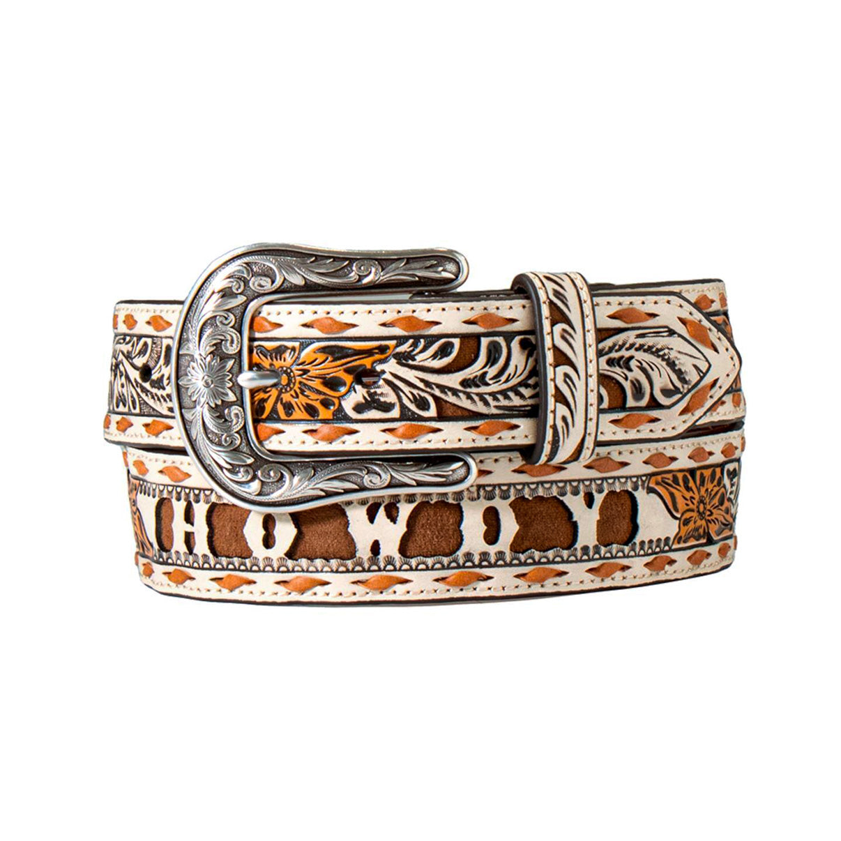 Angel Ranch Women's Tooled Leather Belt D140006512