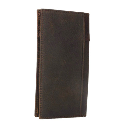 Ariat Boot Stitch Dark Brown Leather Rodeo Wallet A3510802