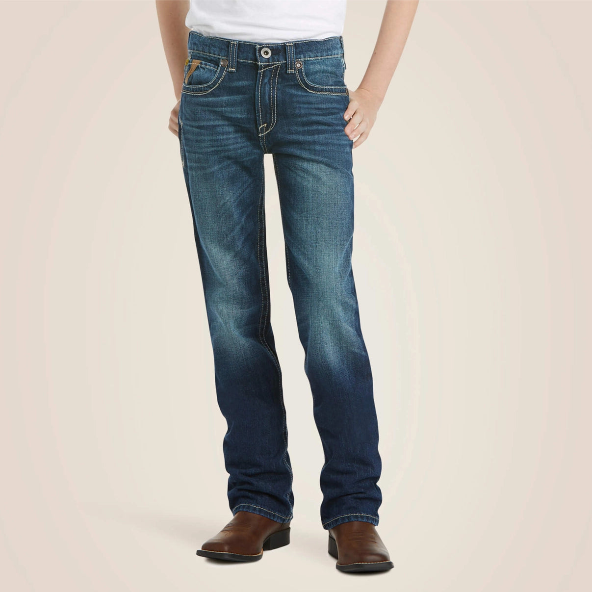 Ariat Boy’s B5 Slim Boundary Pileable Straight Leg Jeans 10018338