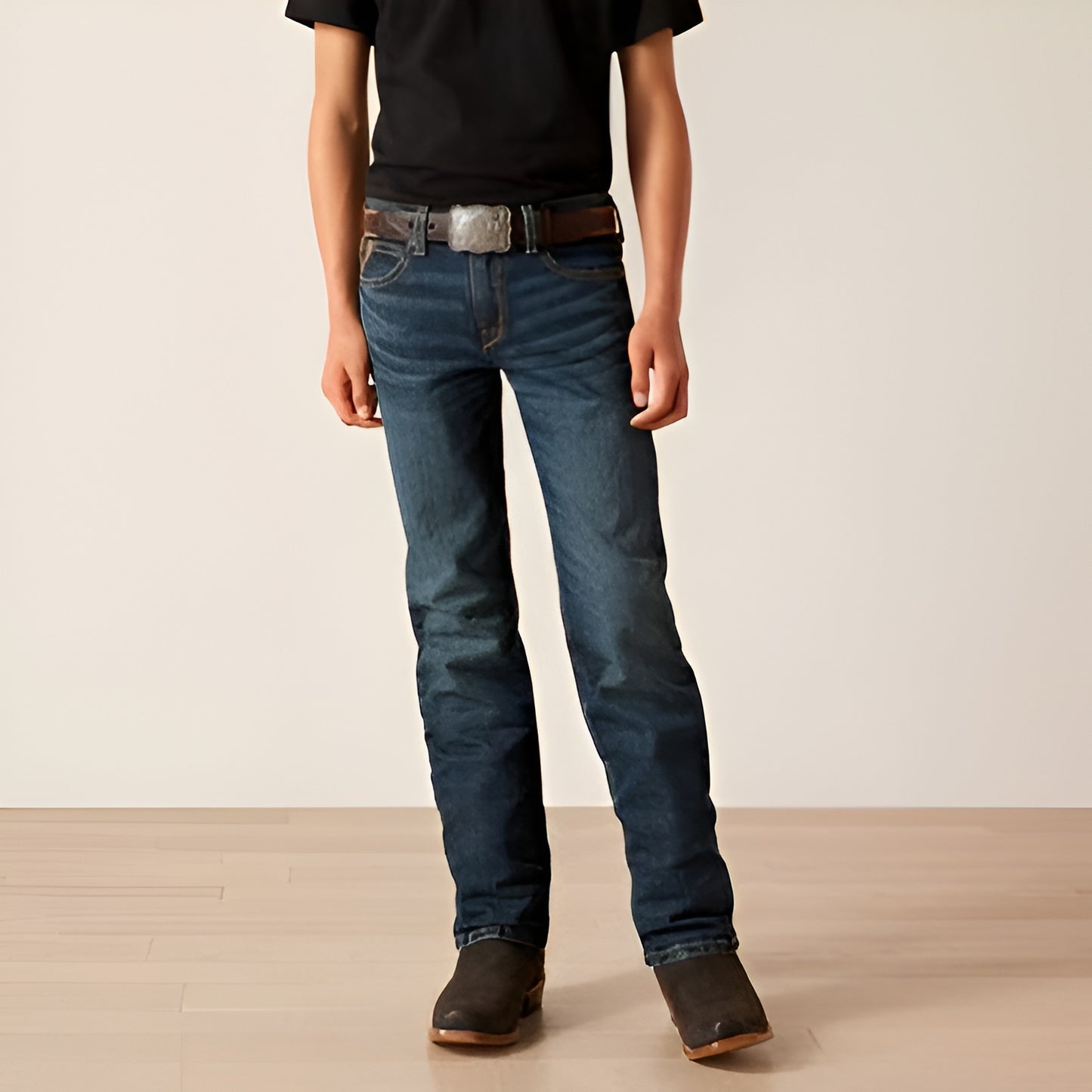 Ariat Boy's B5 Slim fit Adjustable Waist Band Jeans weis-western-wear