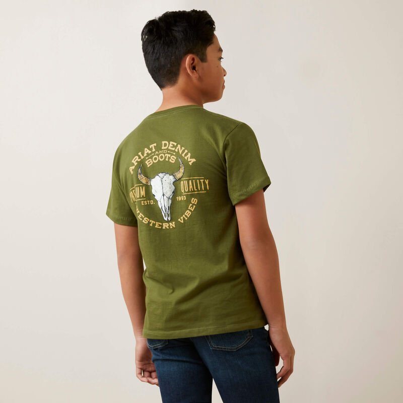 Ariat Boy's Bison Skull T-Shirt 10047649