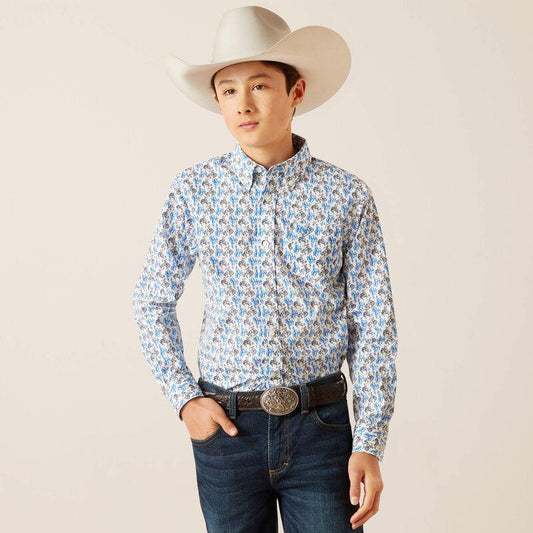 Ariat Boy's Shirt Western Peerce Classic Fit 10047296