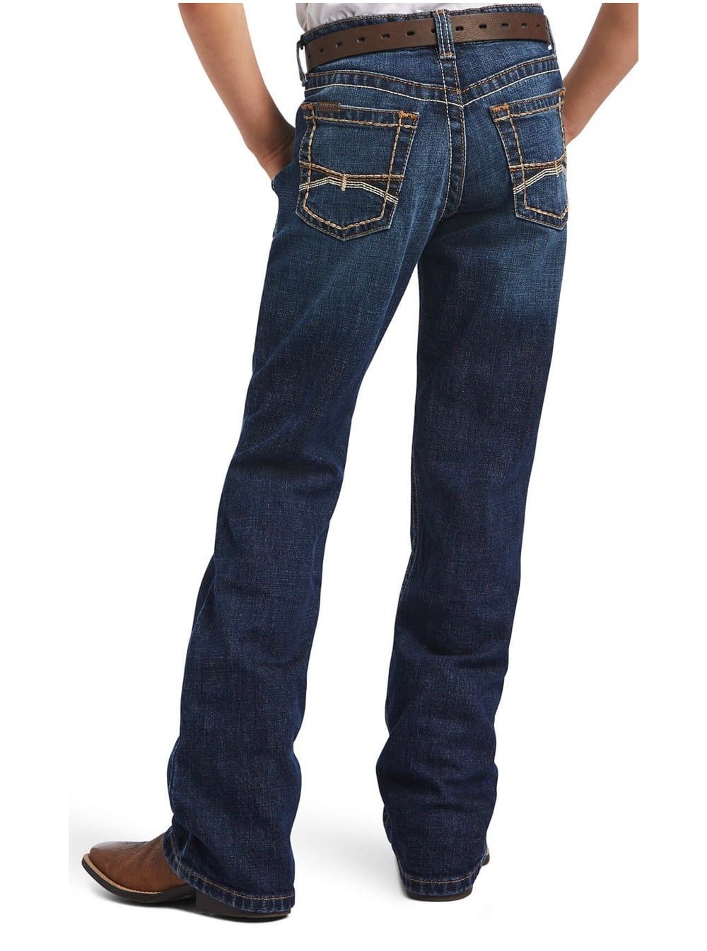 Ariat Boy’s Jeans B4 Relaxed Ramos Boot Cut weis-western-wear