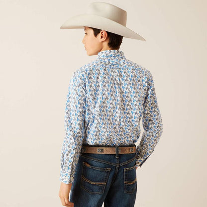 Ariat Boy's Shirt Western Peerce Classic Fit 10047296 - Ariat