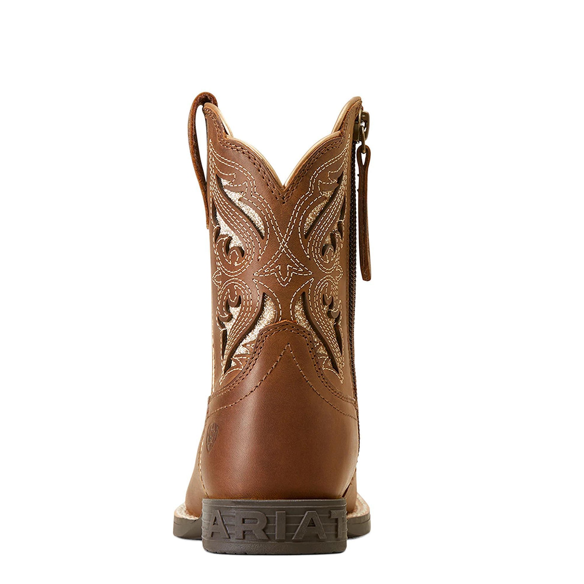 Ariat Children Girl's Round Up Bliss Sassy Brown Western Boot weis-western-wear