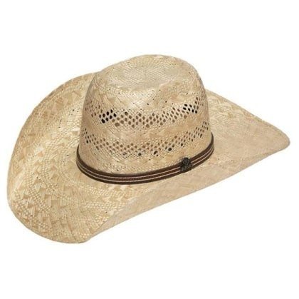 Ariat Cowboy Hat Straw 10X Sisal Punchy Pro Rodeo Brim A73162 - Ariat