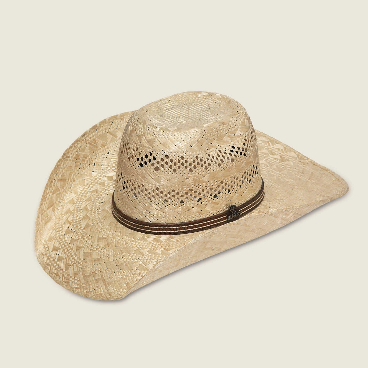 Ariat Cowboy Hat Straw 10X Sisal Punchy Pro Rodeo Brim A73162